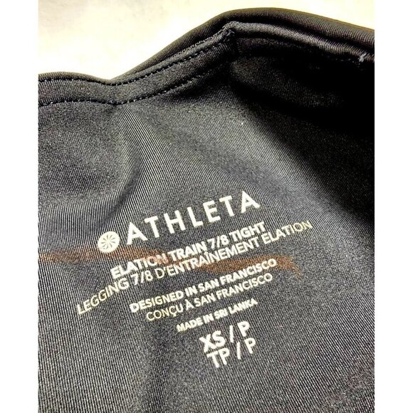 Athleta Elation Train 7/8 Tight Leggings Black XS - Picture 8 of 8